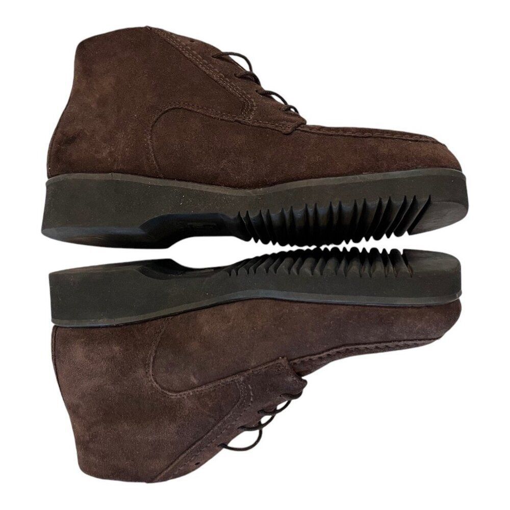 DannexX  Vintage Mens D-Chili Leather Upper Brown Suede Lace-Up Boots Size 10M